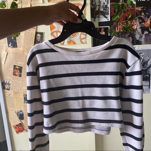 Black and white stripes forever 21 top